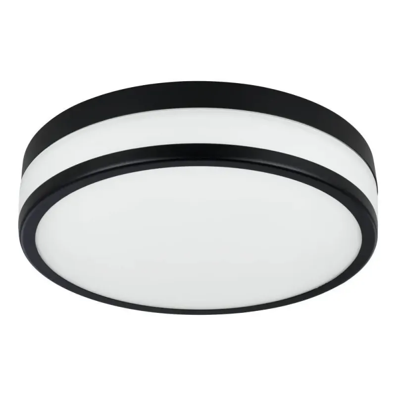 Eglo Led Palermo Loft ø295 Sort Hvid Loftlampe 900846