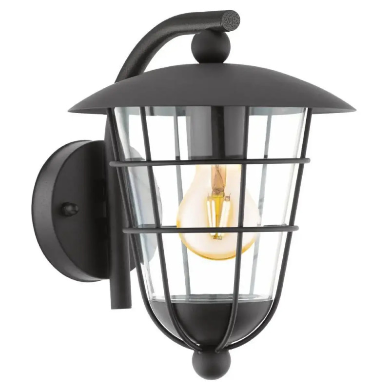 Eglo Pulfero Ude Væg Ned Sort Udendørslampe 94841