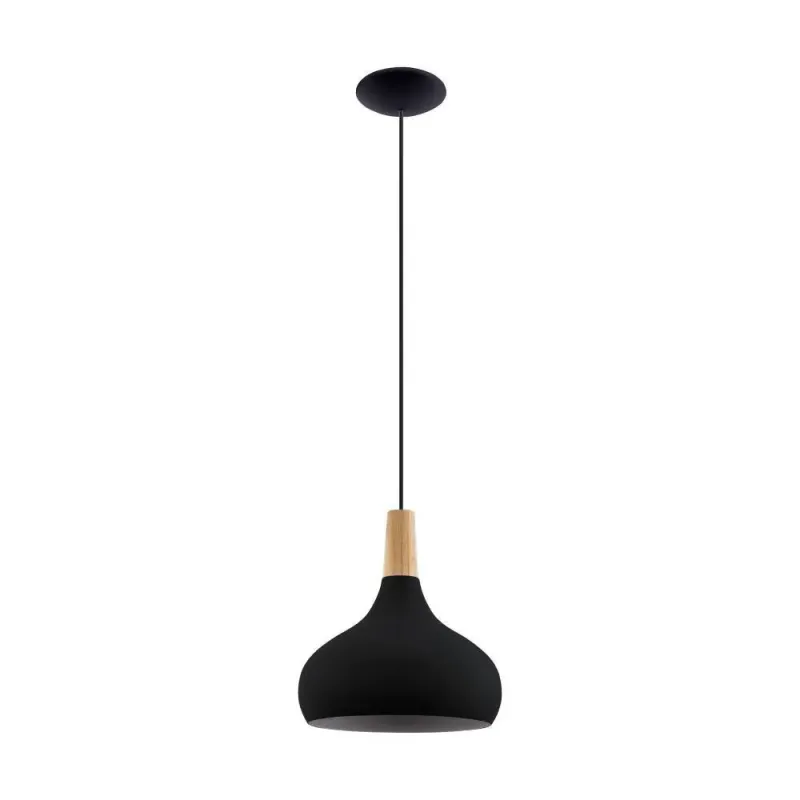 Eglo Sabinar Pendel E27 ø280 Sort Pendellampe 900162