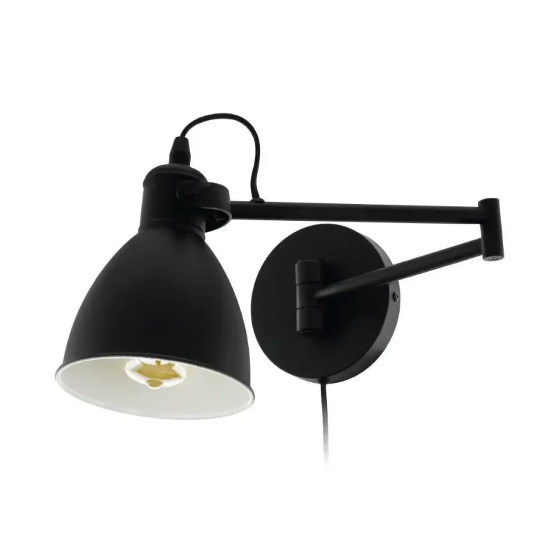 Eglo San Peri Væg E27 Sort Væglampe 97886