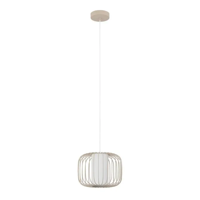 Eglo Terrarosa Pendel E27 ø285 Sand Hvid Pendellampe 900867