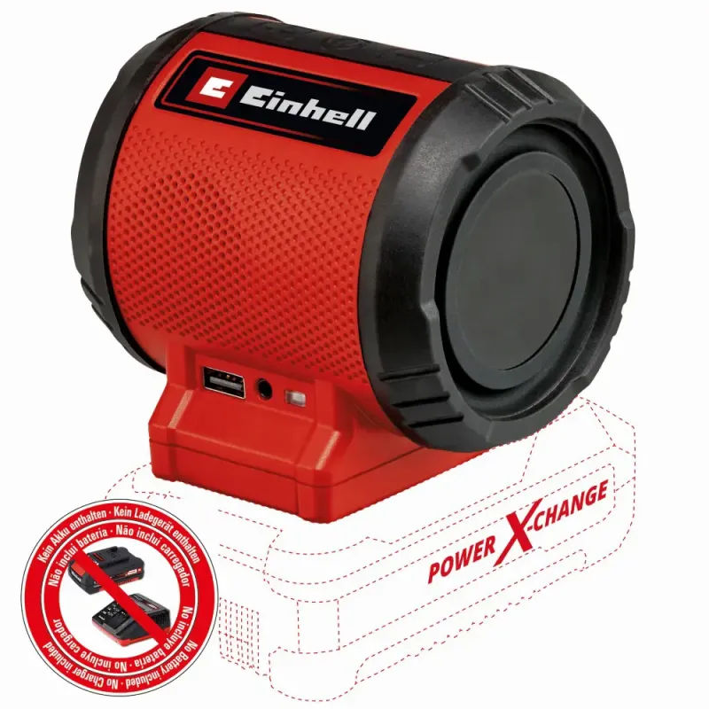 Einhell Tc-sr 18 Li Akku Højttaler Batteri Og Lader