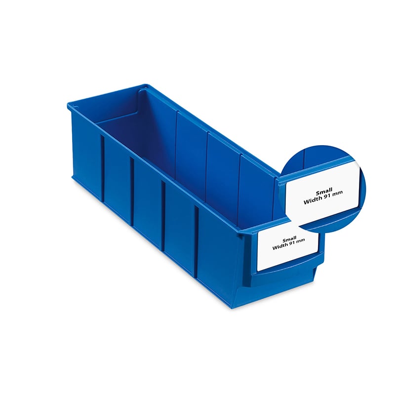 Etiket Smal Version For Lagerkasse Bredde 91 Mm Forpakning Med 120 Stk