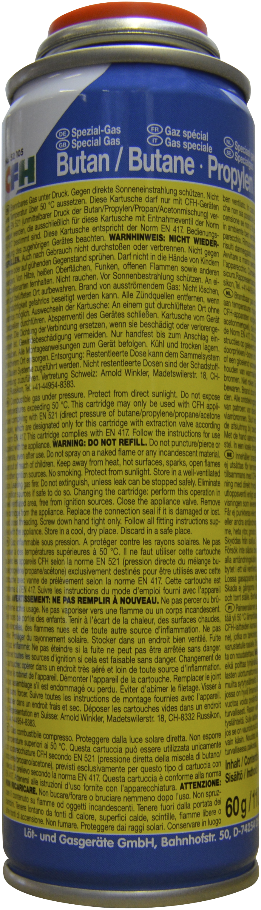 Gasdåse Cfh Highpower Mapsg105 110 Ml