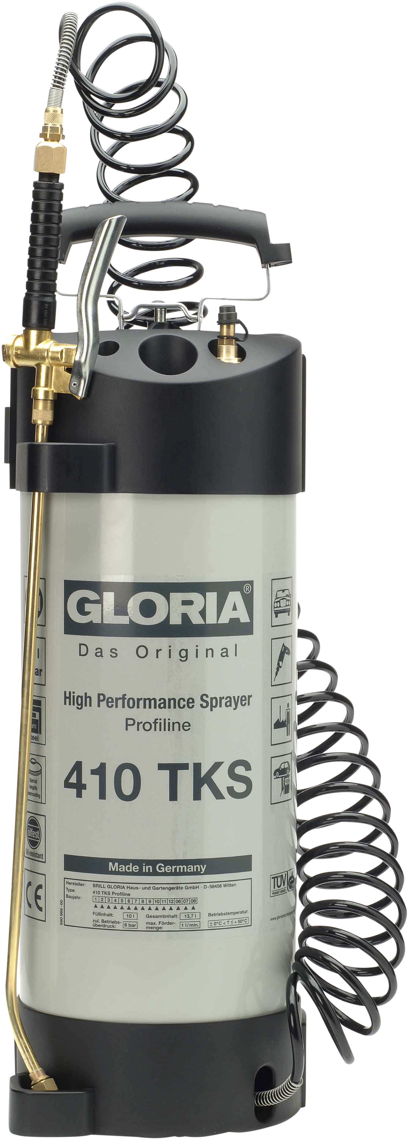 Gloria Højtryksprøjte Profline 410tks 10 Ltr