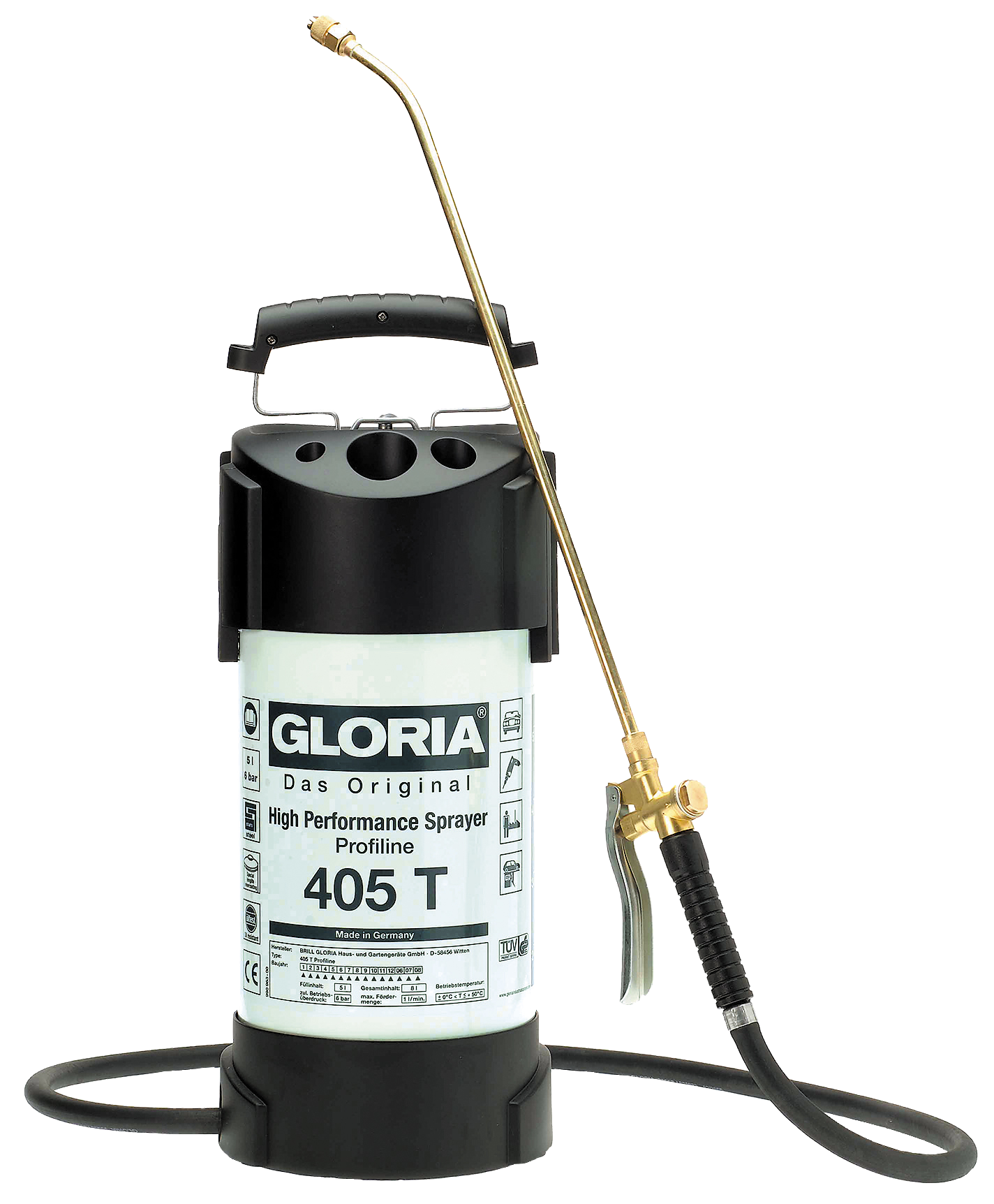 Gloria Tryksprøjte Metal 405t   Ltr