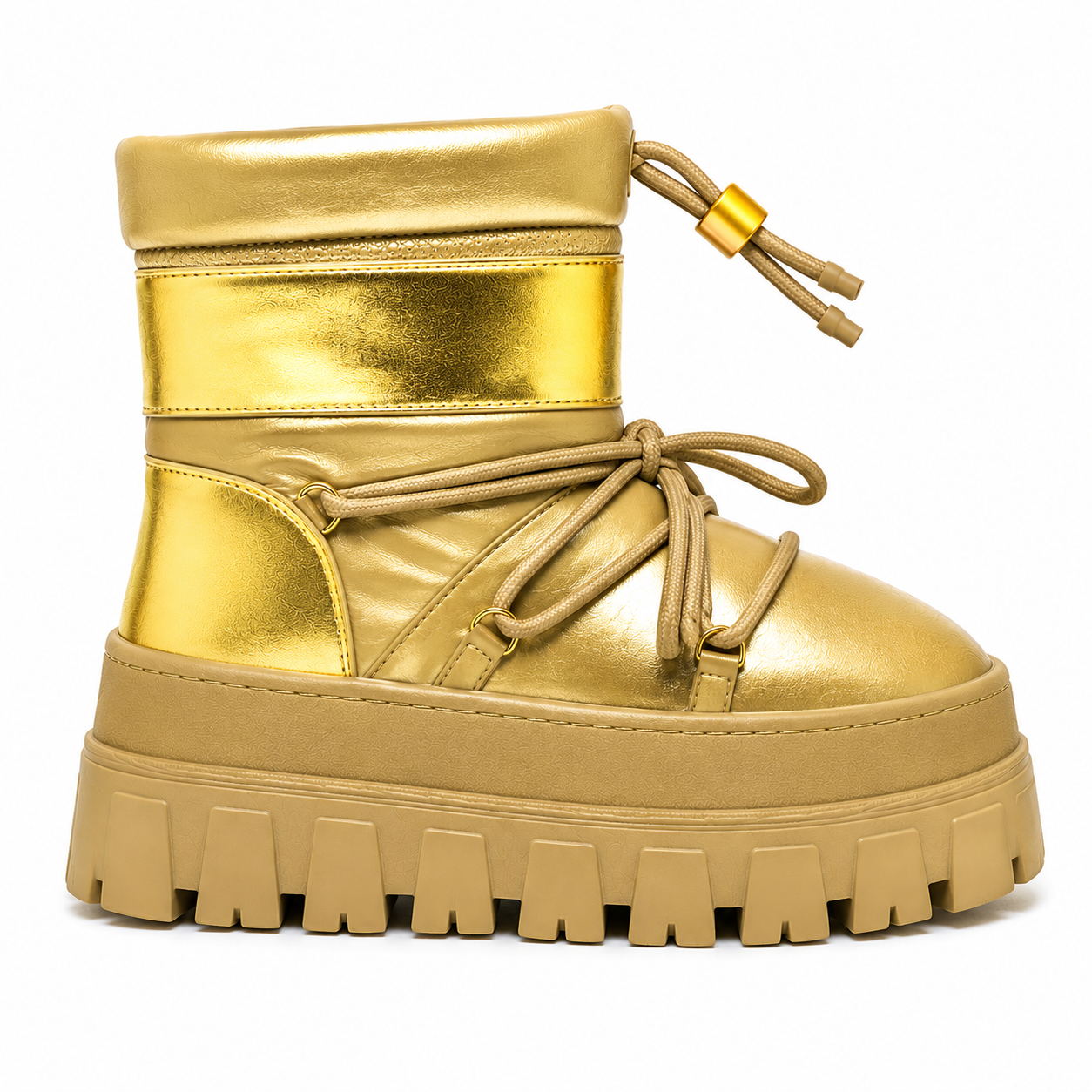 Gold Puff Boot 40