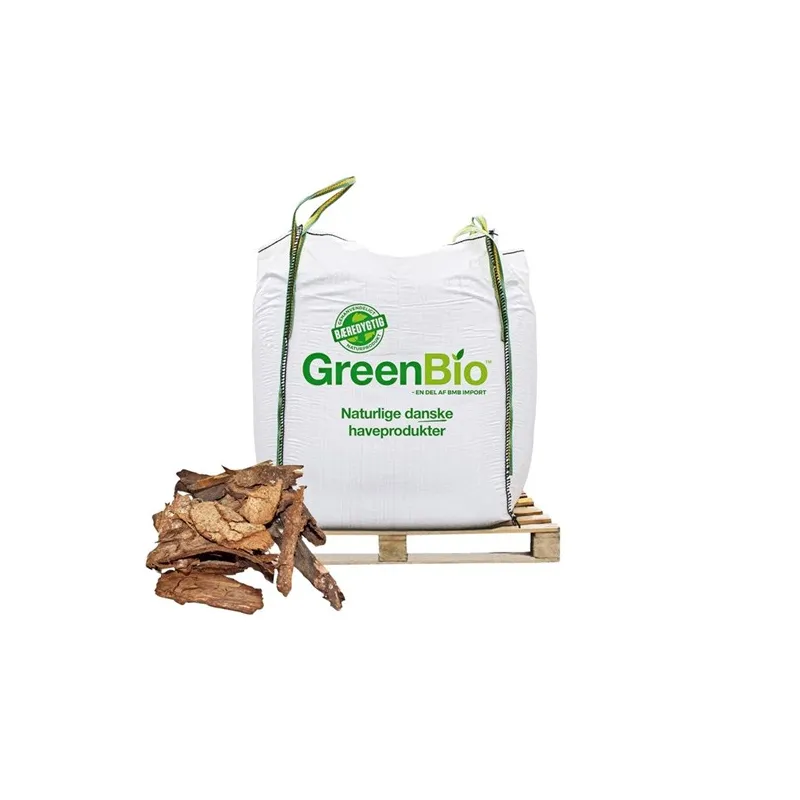Greenbio Dækbark Grov Bigbag 1000 Liter