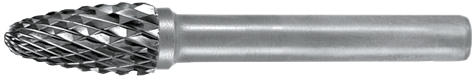 Hm-fræsestift Form    Rbf    Mm