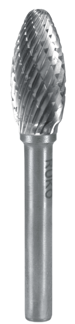 Hm-fræsestift Form    Flh    Mm