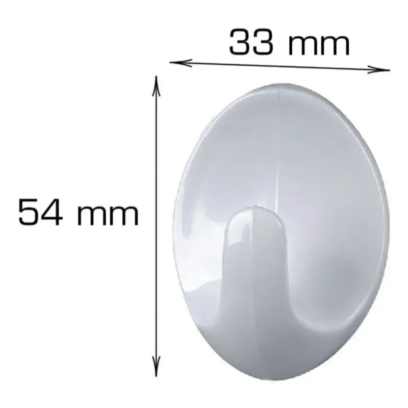 Home It Selvklæbende Krog 33 54 Mm Plast Stk