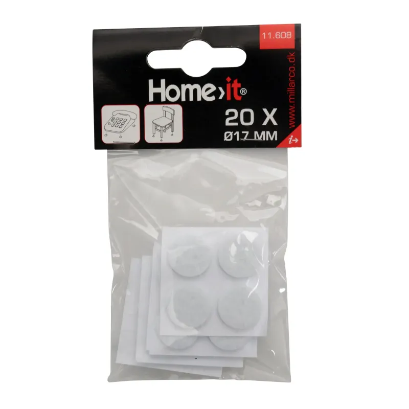 Home-it Filtpuder 20 Stk  ø17 Mm  Hvid