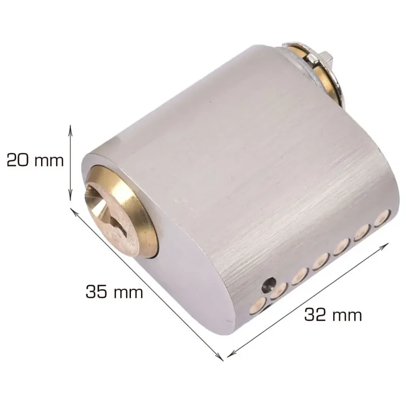Home-it Oval Cylinder Med Stifter Med Nøgler Stk