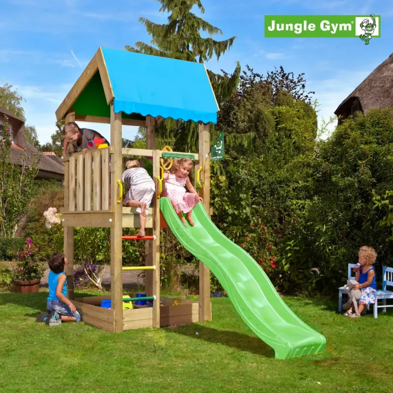 Jungle Gym Home Legetårn Komplet Ekskl  Rutschebane 804-315b