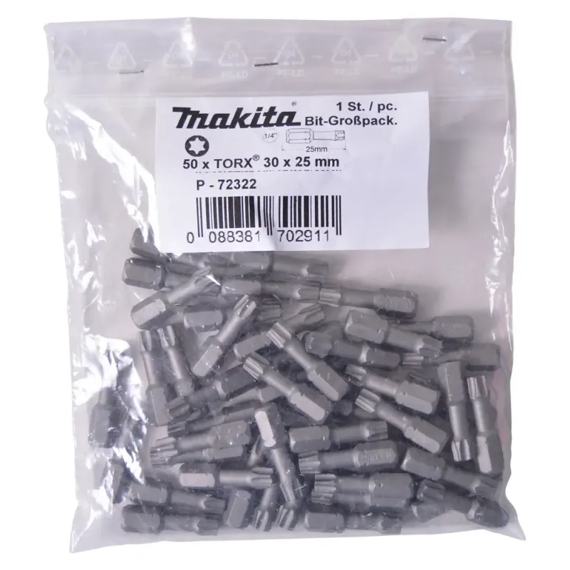 Makita Torx Bit Tx30x25mm 50stk  -72322