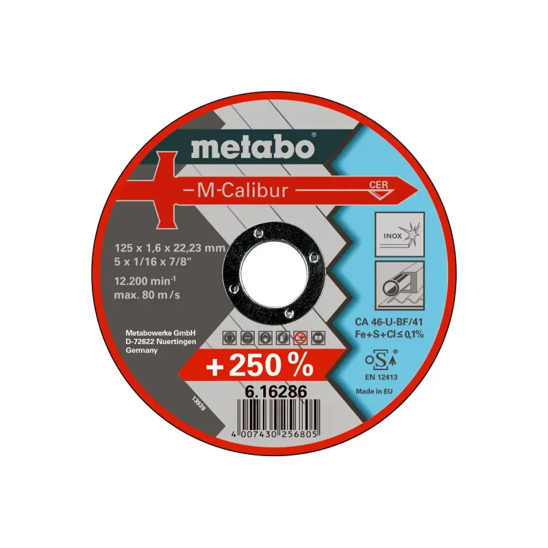Metabo 4007430256799 616285000 Kvalitetsklasse Ca 46- -calibur Inox