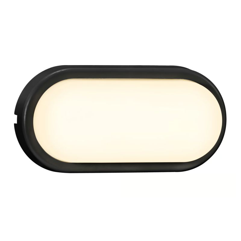 Nordlux Cuba Outdoor Energy Oval Væglampe Sort