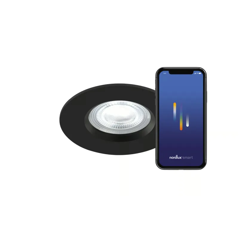 Nordlux Don Smart -kit Colour Indbygningsspot Sort