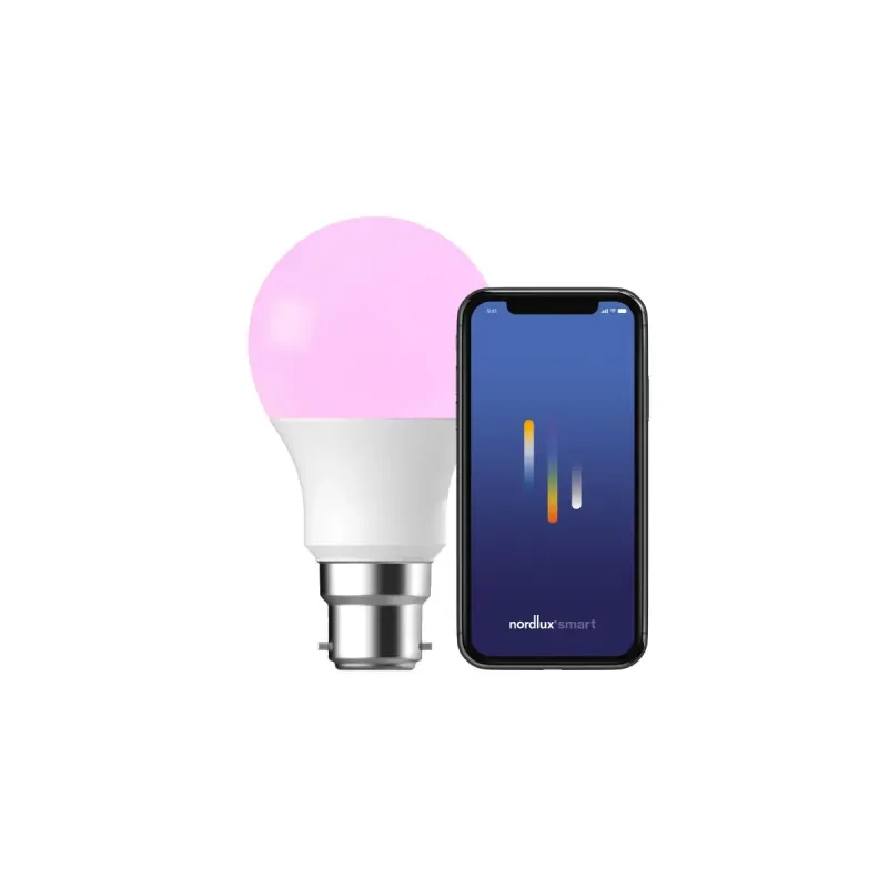 Nordlux Smart B22 A60 Colour 2200-6500 Kelvin 806 Lumen Pære Hvid