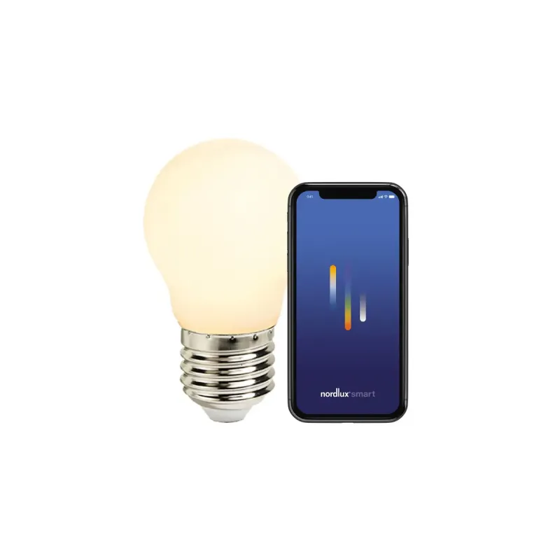 Nordlux Smart E27 G45 2200-6500 Kelvin 560 Lumen Pære Hvid