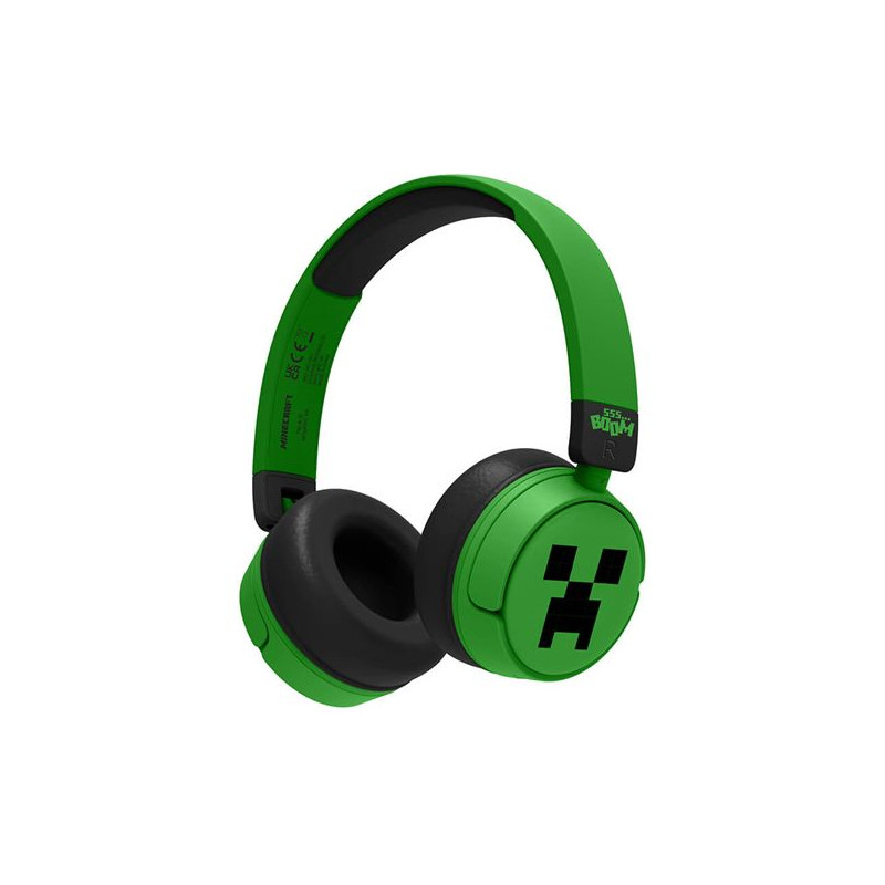 Otl Minecraft Headphone On-ear  Wireless 85db 95db Sharing Aux Børne Hovedtelefoner