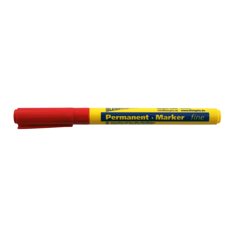 Permanent Marker     Mm Rød Rund Spids  Model 0754