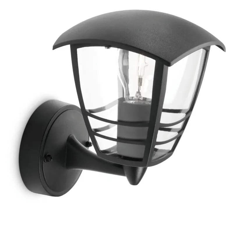 Philips Creek Væglampe  Sort 1x60w 24cm