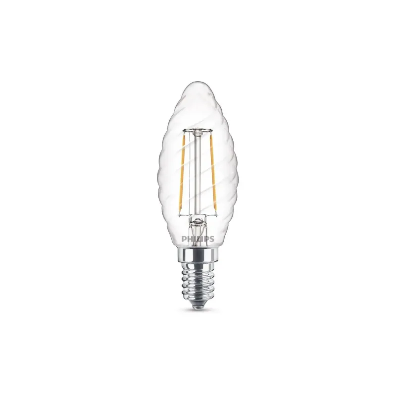 Philips Ledclassic Filament 25w Krystal E14  Varm Hvid Klar Ikke Dæmpbar    Stk 8718696573891