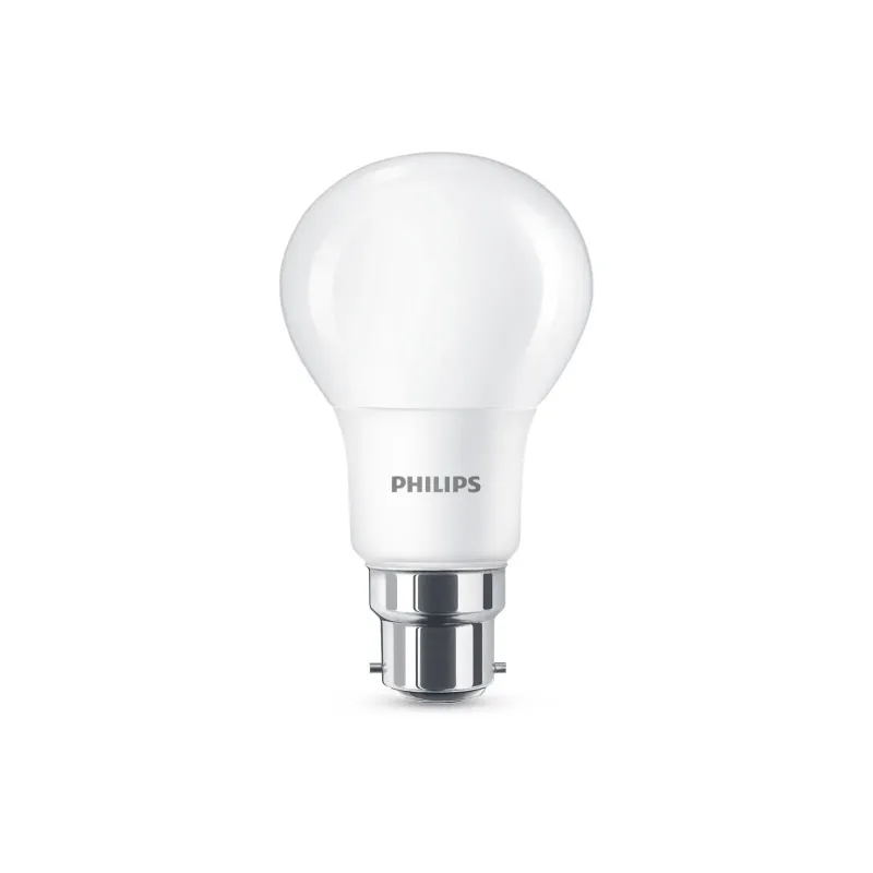 Philips Led Plast 60w  Standard  Varm Hvid Mat  E27  Ikke Dæmpbar    Stk 8718696577158