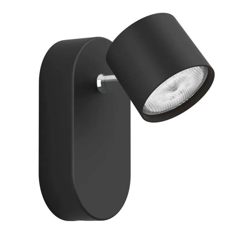 Philips Myliving Star Led Påbygningsspots Sort Metal 1x4 5w Selv Dim