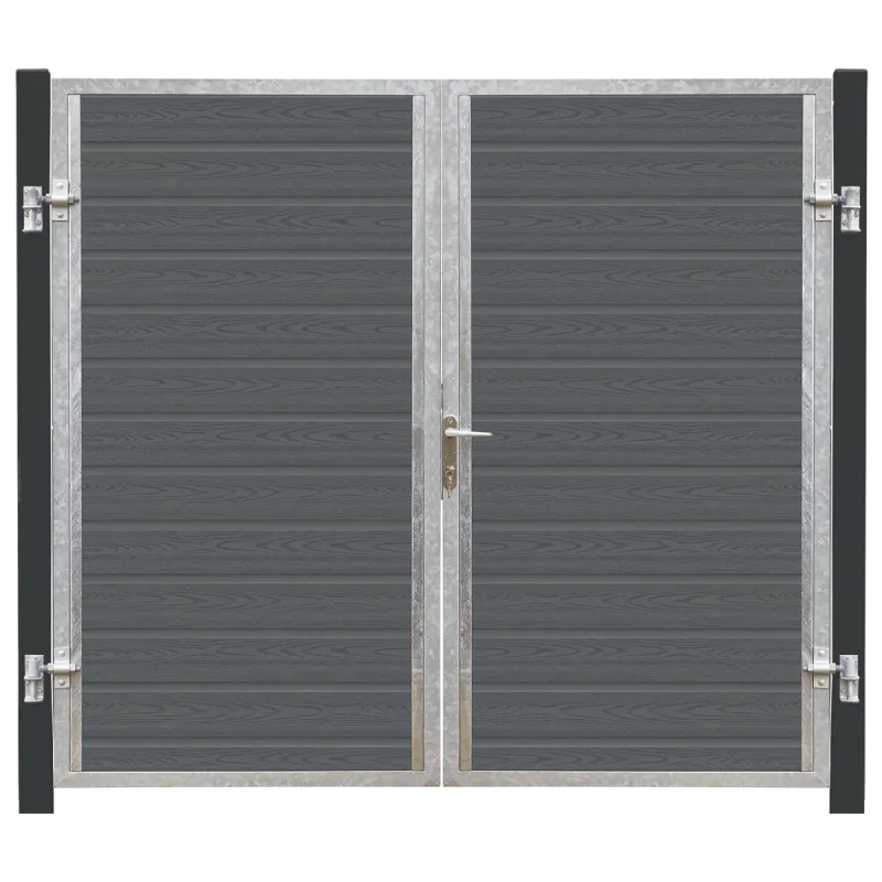 Plus Artura Dobbeltlåge Hi 197ã 175 Cm 16 Cm Gråsorte Stolper 17294-21