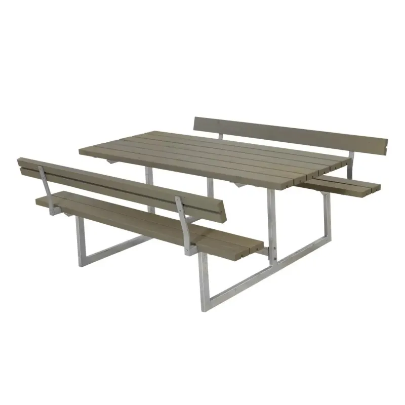 Plus Basic Bord Bænke-sæt     Ryglæn Gråbrun 185812-18