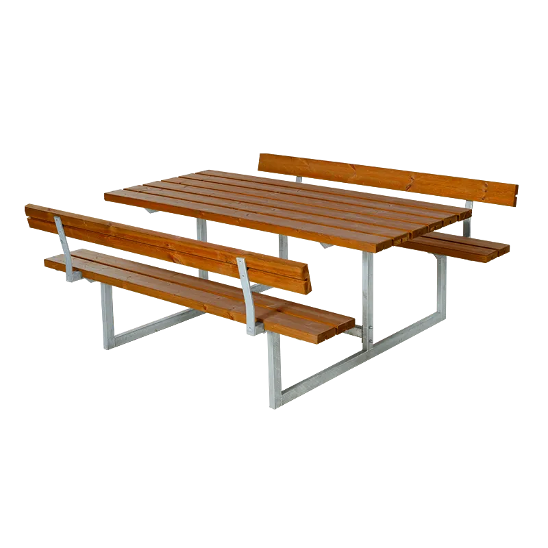 Plus Basic Bord Bænkesæt Ryglæn 177 Cm Teak 185812-17