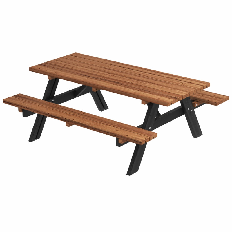 Plus Bord Bænkesæt 177 Cm Thermowoodâ Sort 18550-154