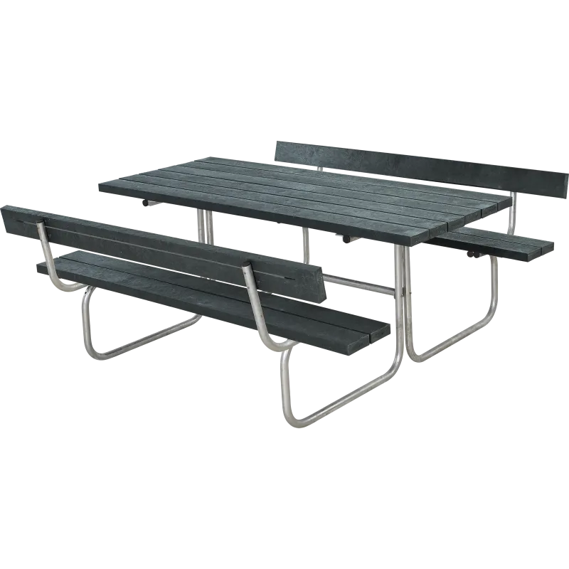 Plus Classic Bord Bænkesæt Ryglæn 177 Cm Retex Grå 185872-38