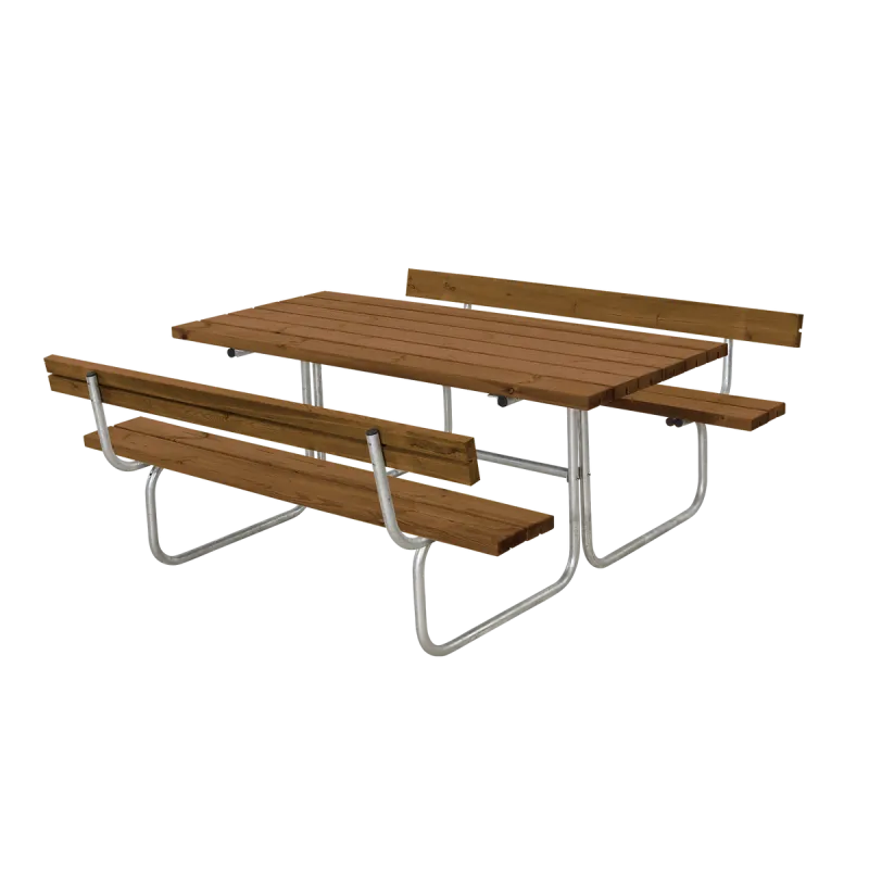 Plus Classic Bord Bænkesæt Ryglæn 177 Cm Teak 185872-17