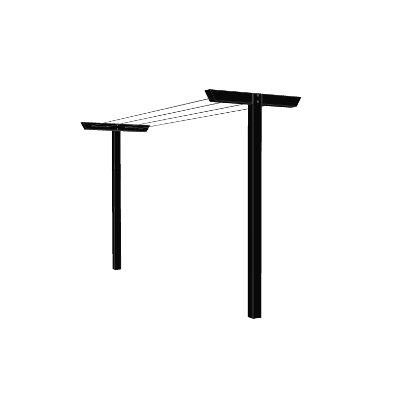 Plus Classic Tørrestativ Inkl  Snor Og Beslag 400x90x185 Cm 18428-15