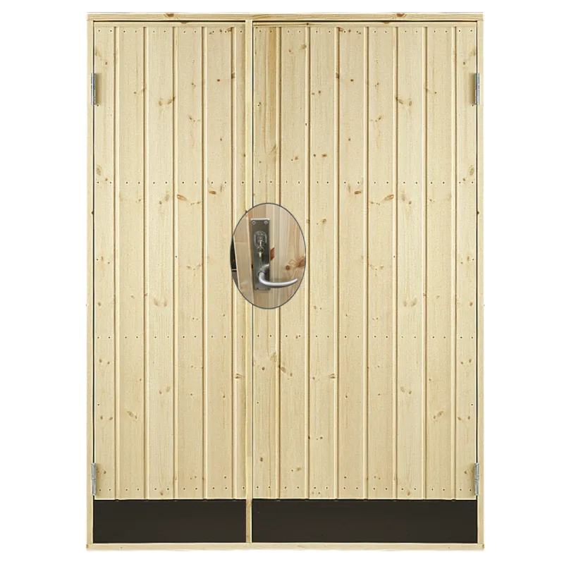 Plus Dbl  Udhusdør Panel Inkl  Karm Montagesæt Hu 127     187   Cm 393490-