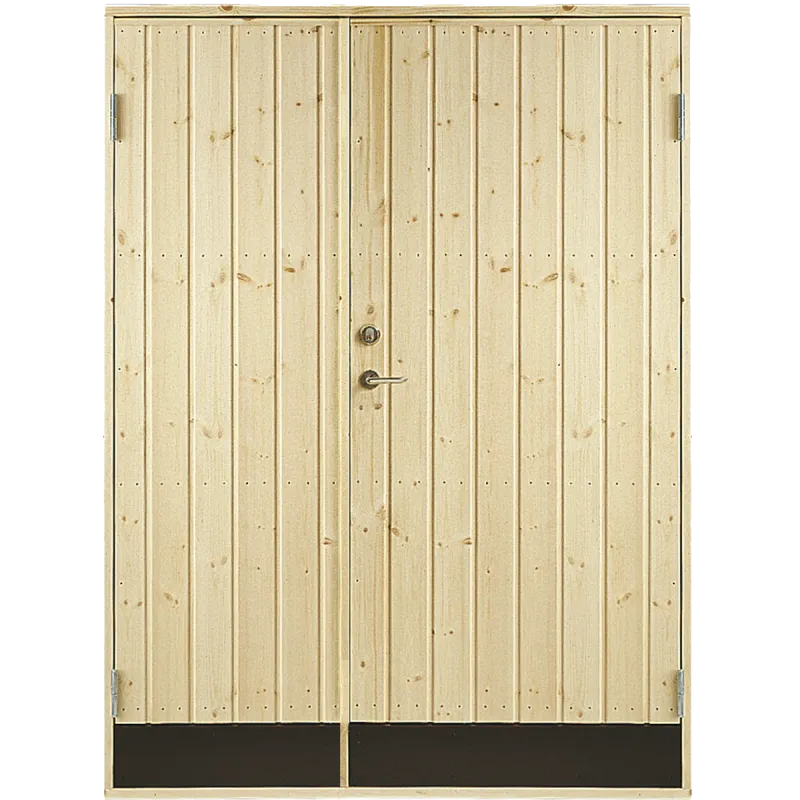 Plus Dobbelt Udhusdør Panel Inkl  Karm Hu 127     197   Cm  39359-