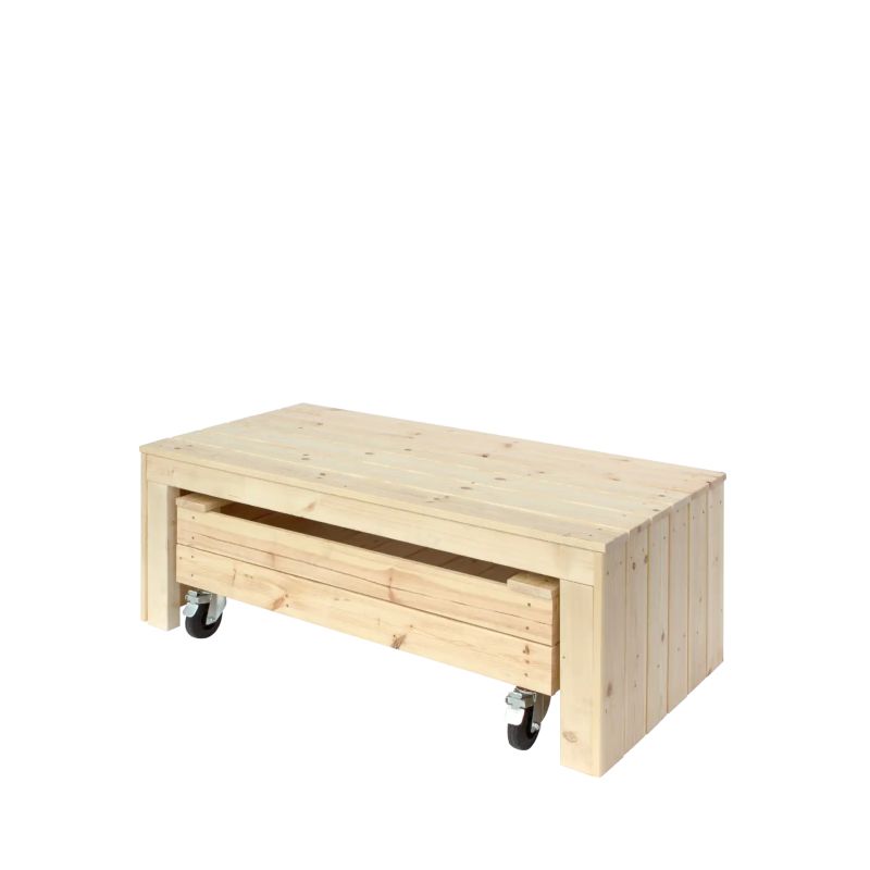 Plus Fun Bænk Og Multikasse Hjul 120 Cm 18260-
