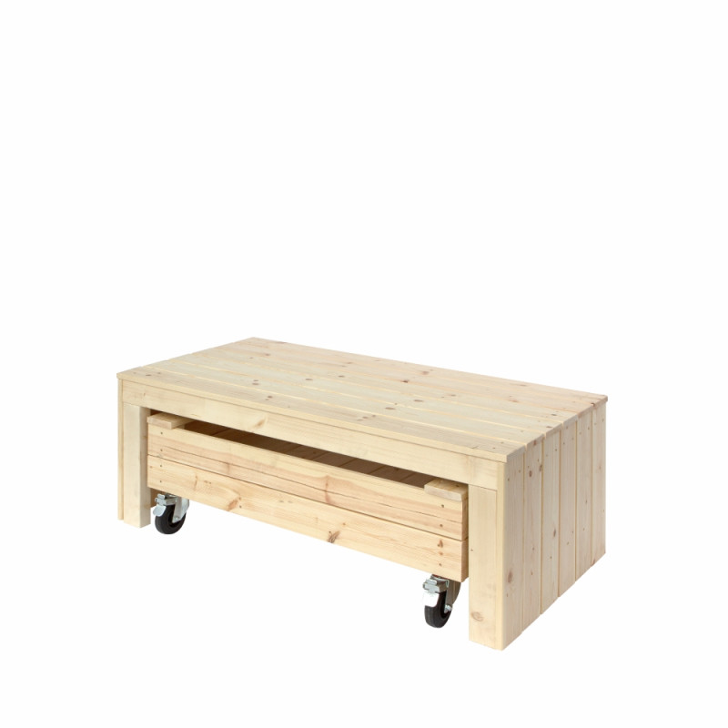 Plus Fun Sandkasse   Hjul Og Bænk 120 Cm 18060-