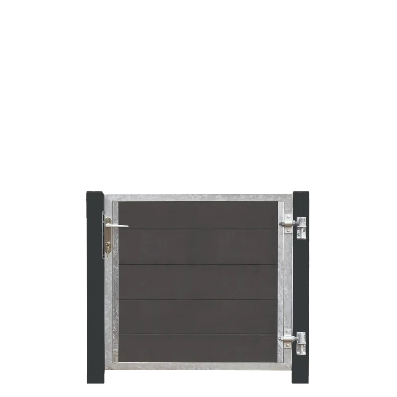 Plus Futura Kompositlåge Hi 99ã 91 Cm 16 Cm Gråsorte Stålstolper 17566-21