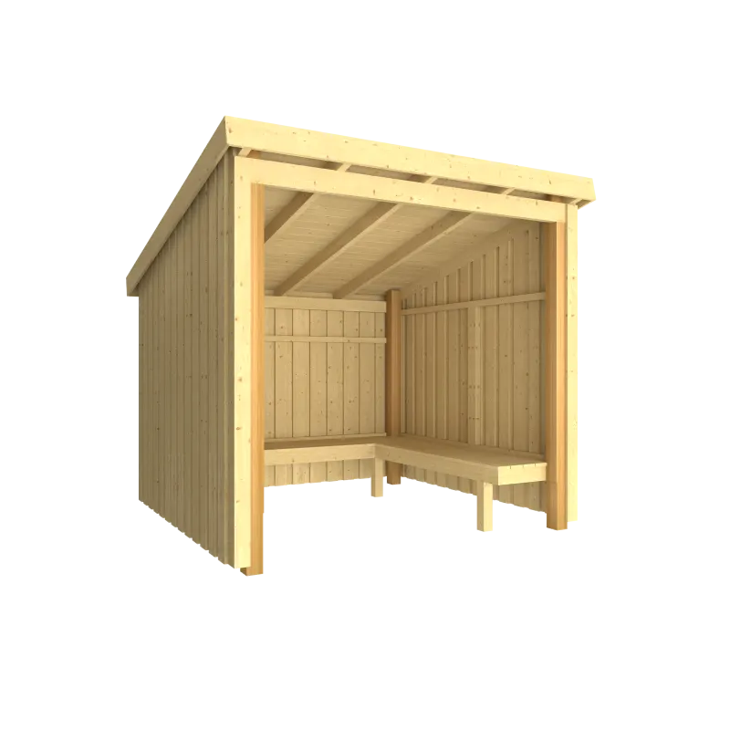 Plus Nordic Bålhytte Mâ Udv Grundmål: Bxlxh 229x218x169 220 Cm 168562-