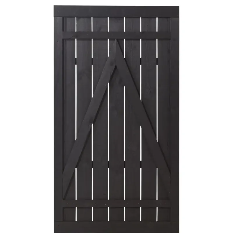 Plus Rustik Havelåge 100x180cm Grundmalet Sort 17548-15