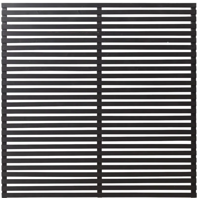 Plus Tokyo Jalousihegn 180x180 Cm  Trykimp  Grundmalet Sort 17414-15