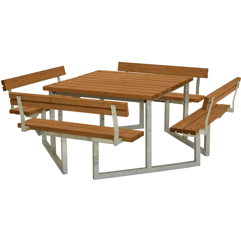 Plus Twist Bord Bænkesæt     Ryglæn 227 Cm Teak