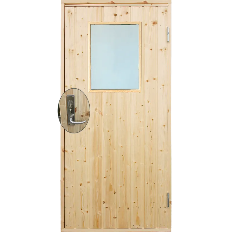 Plus Udhusdør Std  Panel   Vindue Inkl  Karm Montagesæt Hu 88     197   Cm 393530-