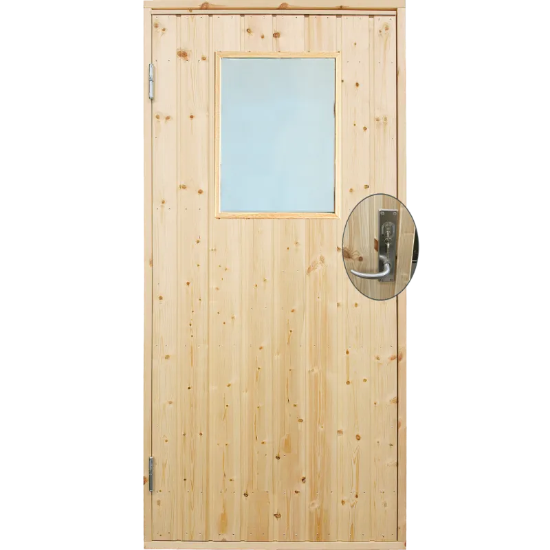 Plus Udhusdør Std  Panel   Vindue Inkl  Karm Montagesæt Vu 88     197   Cm 393520-
