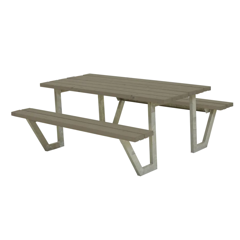 Plus Wega Bord Bænkesæt 177 Cm Gråbrun