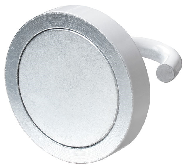 Pottemagnet Neodynium 35kg ø32 Mm    Hvid Krog